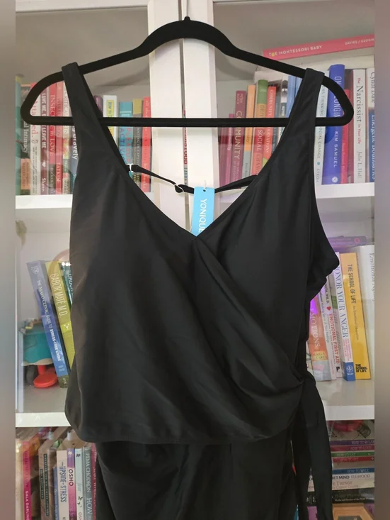 Yonique Wrap-Style One Piece Swimsuit with Tummy Control & Built In Bra - Picture 13 of 15